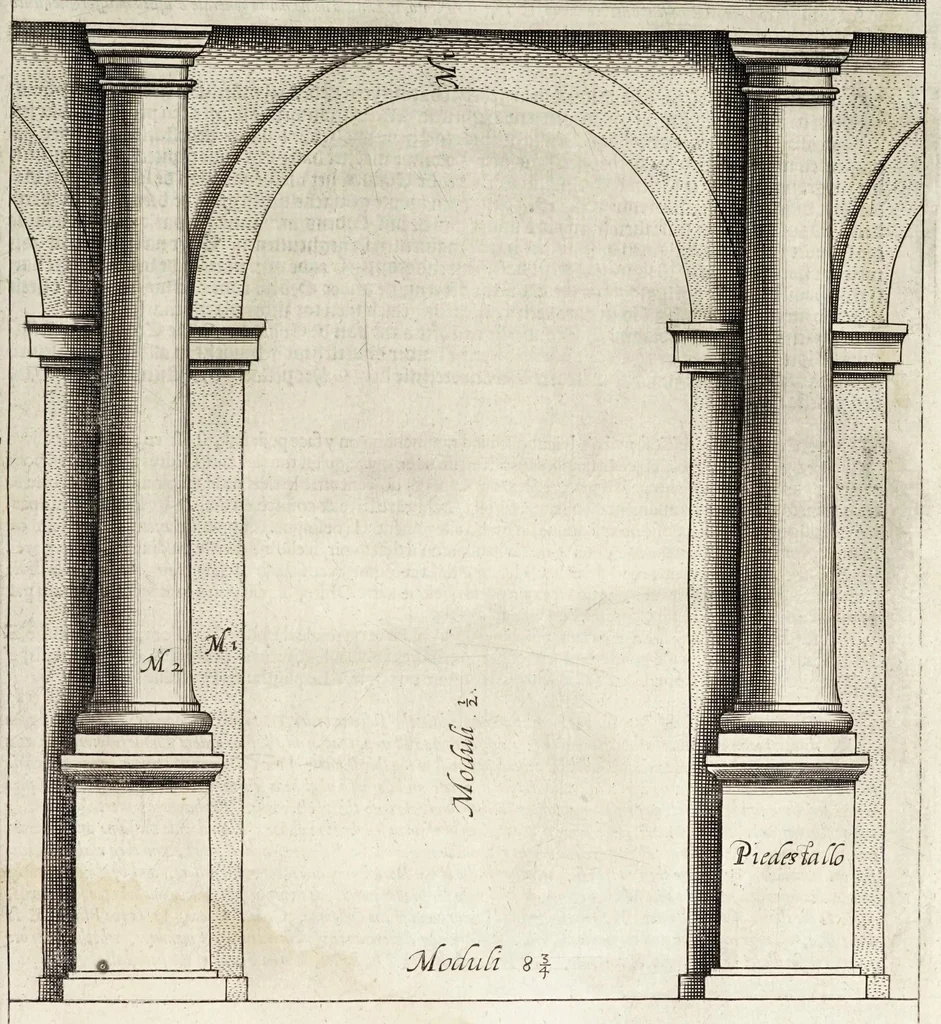 An illustration from Regola delli cinque ordini d'architettura, 1629, leaf 25