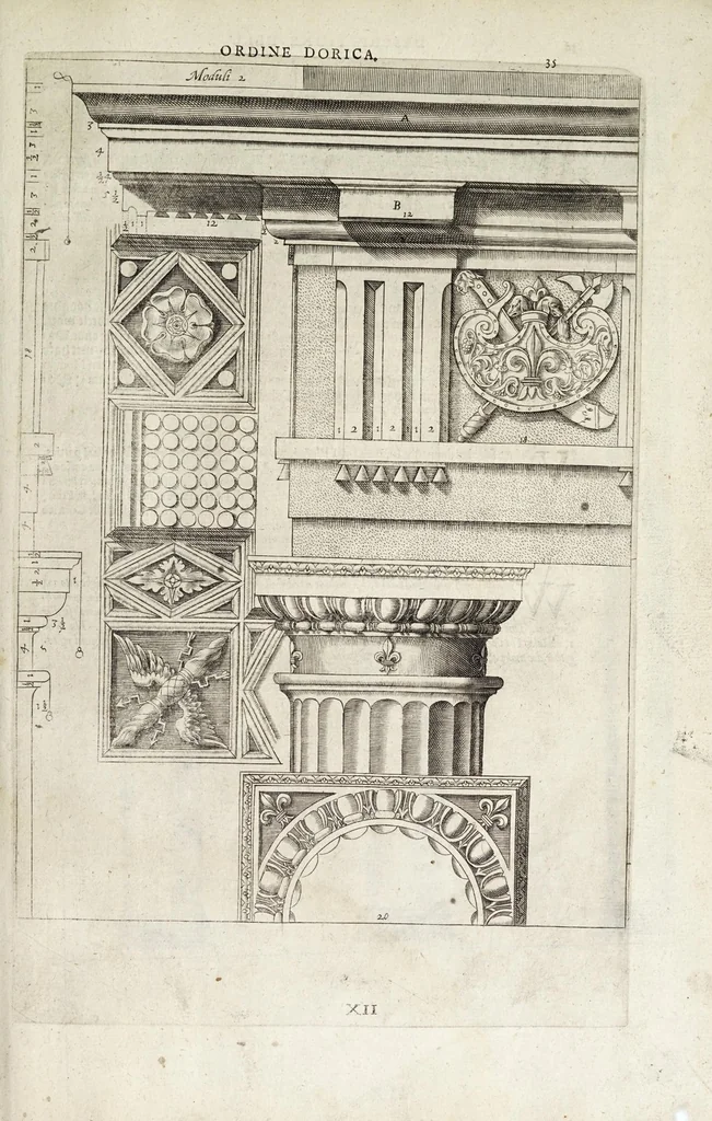 An illustration from Regola delli cinque ordini d'architettura, 1629, leaf 41