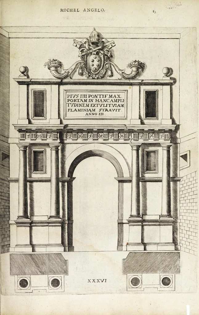An illustration from Regola delli cinque ordini d'architettura, 1629, leaf 89