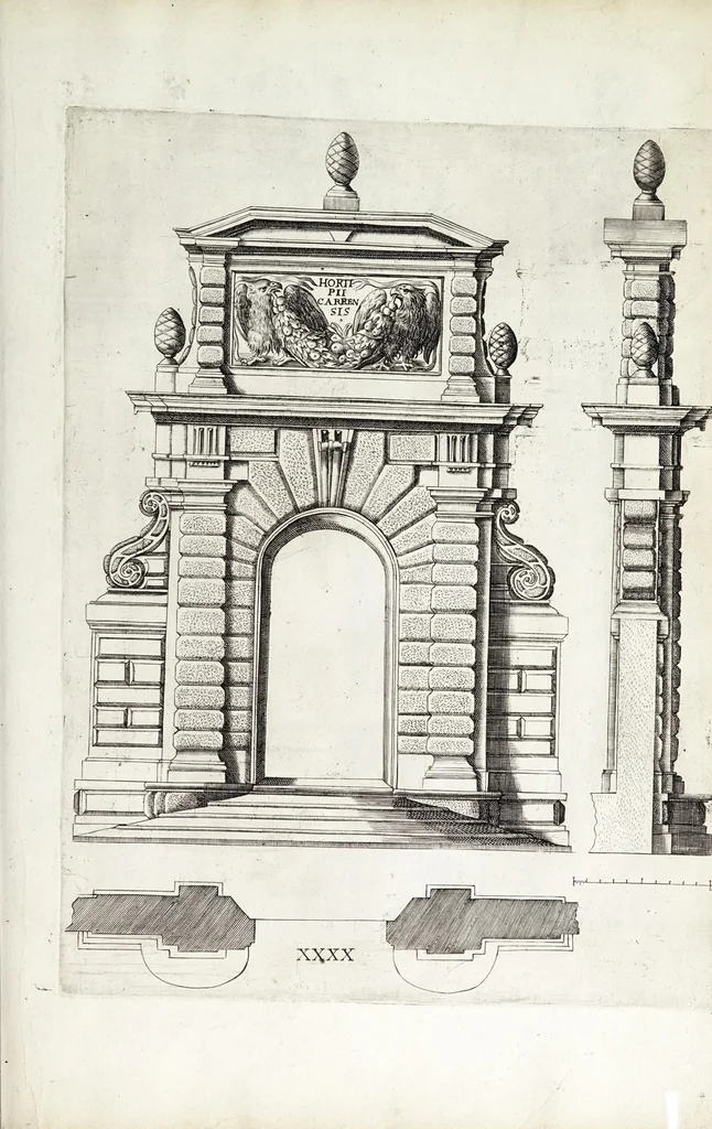 An illustration from Regola delli cinque ordini d'architettura, 1629, leaf 97