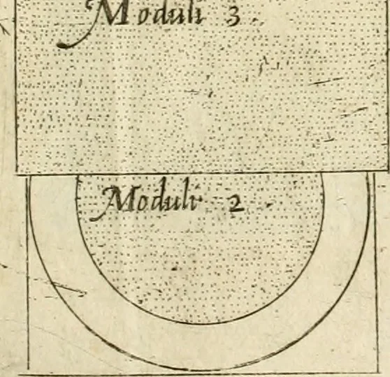 An illustration from Regola delli cinqve ordini d'architettvra, 1596, leaf 10