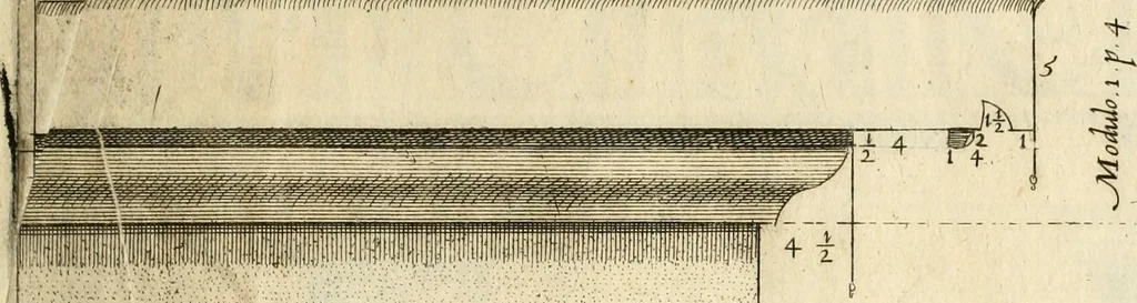 An illustration from Regola delli cinqve ordini d'architettvra, 1596, leaf 16