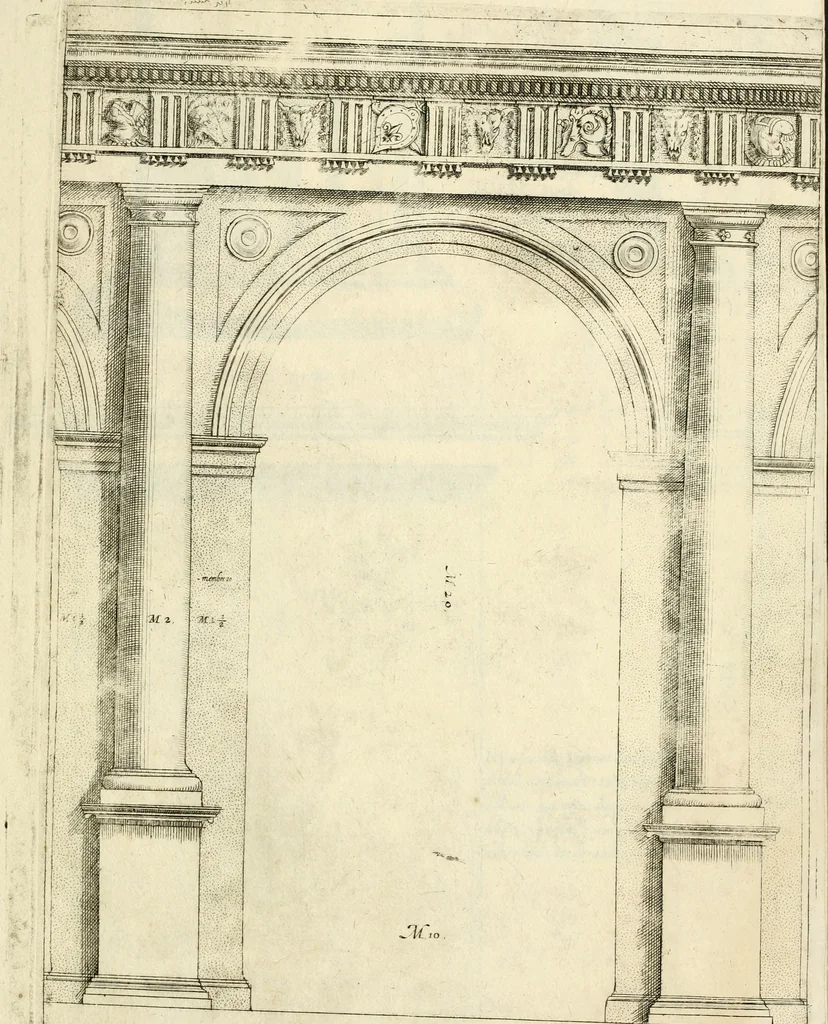 An illustration from Regola delli cinqve ordini d'architettvra, 1596, leaf 22