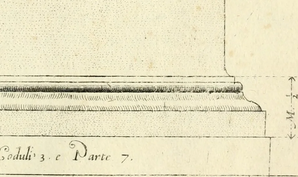 An illustration from Regola delli cinqve ordini d'architettvra, 1596, leaf 24