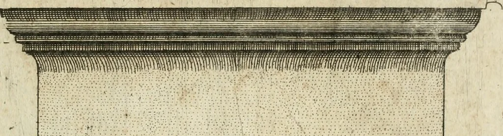 An illustration from Regola delli cinqve ordini d'architettvra, 1596, leaf 36