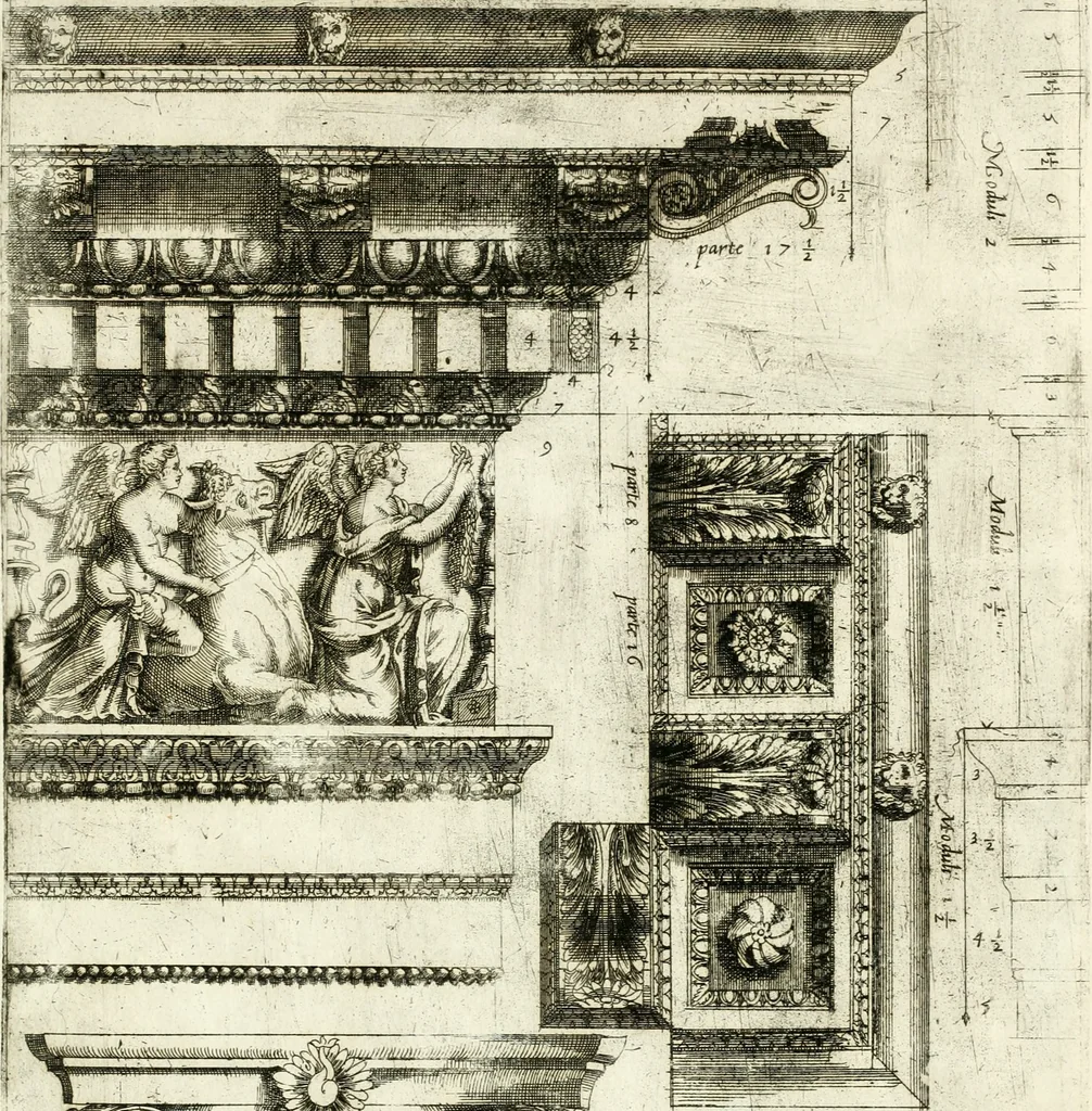 An illustration from Regola delli cinqve ordini d'architettvra, 1596, leaf 50