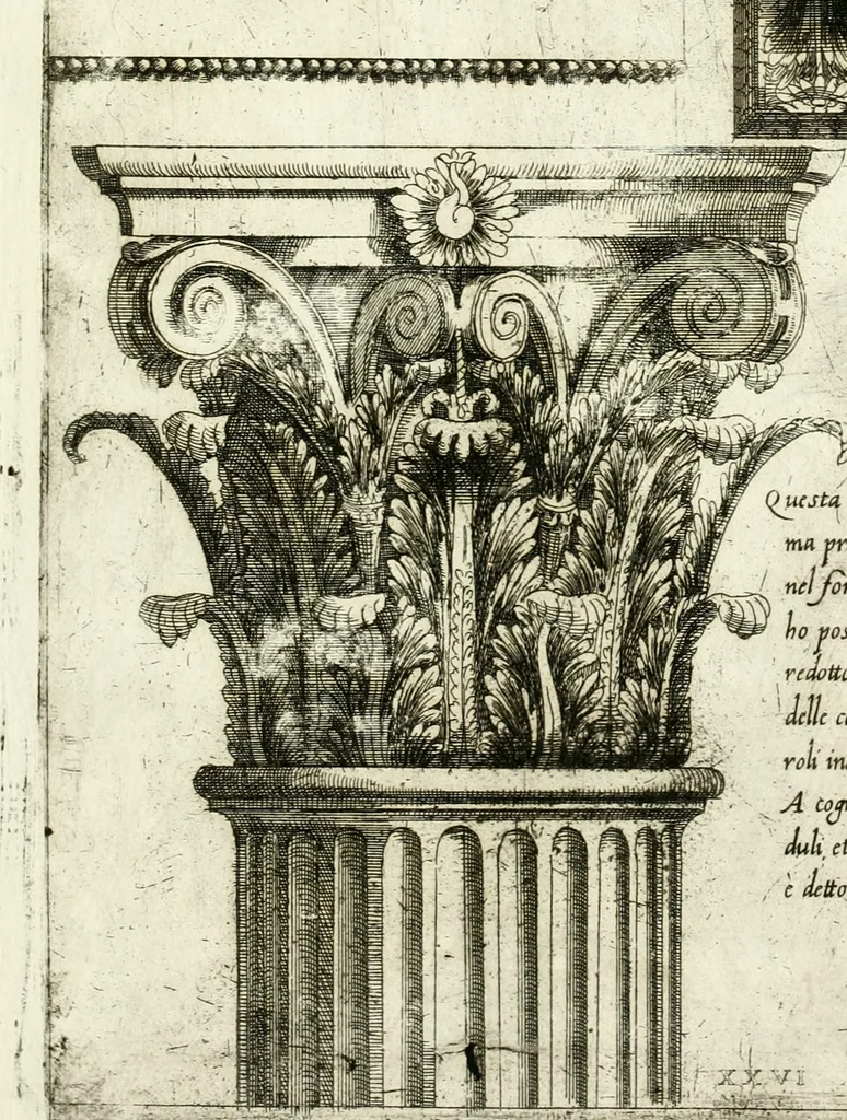 An illustration from Regola delli cinqve ordini d'architettvra, 1596, leaf 50