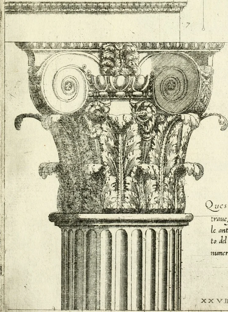 An illustration from Regola delli cinqve ordini d'architettvra, 1596, leaf 56