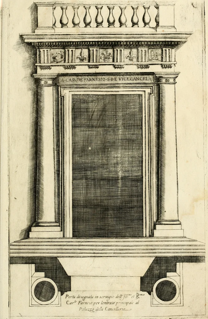 An illustration from Regola delli cinqve ordini d'architettvra, 1596, leaf 72