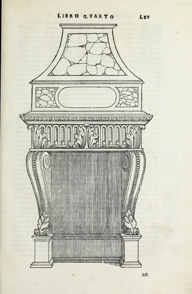 An illustration from Regole generali di architettura di Sabastiano Serlio Bolognese : sopra le cinque maniere de gliedifici, cioe, thoscano, dorico, ionico, corinthio, e composito ; con gli essempi de l'antiquita, che per la maggior parte concordano con la dottrina di Vitruuio, 1551, leaf 131