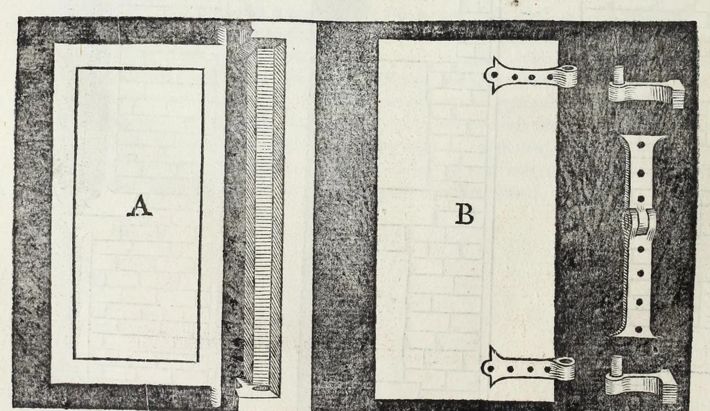 An illustration from Regole generali di architettura di Sabastiano Serlio Bolognese : sopra le cinque maniere de gliedifici, cioe, thoscano, dorico, ionico, corinthio, e composito ; con gli essempi de l'antiquita, che per la maggior parte concordano con la dottrina di Vitruuio, 1551, leaf 136