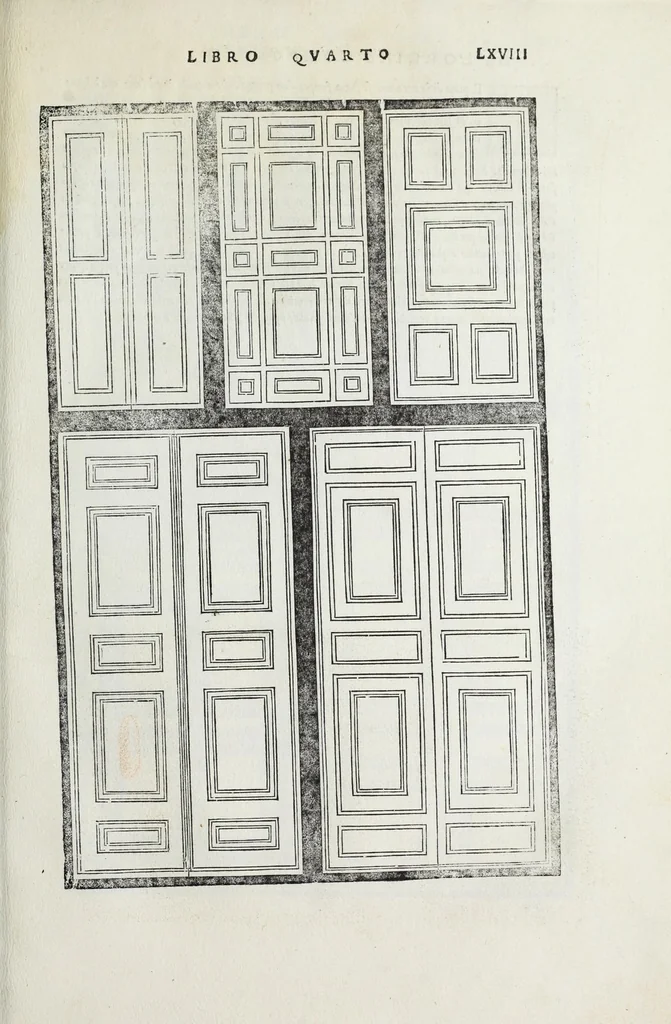 An illustration from Regole generali di architettura di Sabastiano Serlio Bolognese : sopra le cinque maniere de gliedifici, cioe, thoscano, dorico, ionico, corinthio, e composito ; con gli essempi de l'antiquita, che per la maggior parte concordano con la dottrina di Vitruuio, 1551, leaf 137