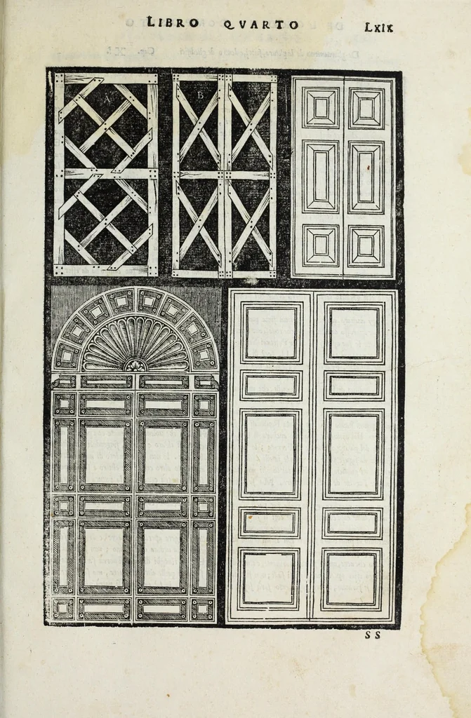 An illustration from Regole generali di architettura di Sabastiano Serlio Bolognese : sopra le cinque maniere de gliedifici, cioe, thoscano, dorico, ionico, corinthio, e composito ; con gli essempi de l'antiquita, che per la maggior parte concordano con la dottrina di Vitruuio, 1551, leaf 139