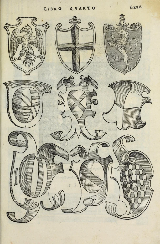 An illustration from Regole generali di architettura di Sabastiano Serlio Bolognese : sopra le cinque maniere de gliedifici, cioe, thoscano, dorico, ionico, corinthio, e composito ; con gli essempi de l'antiquita, che per la maggior parte concordano con la dottrina di Vitruuio, 1551, leaf 153