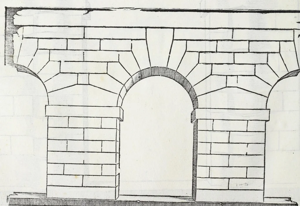 An illustration from Regole generali di architettura di Sabastiano Serlio Bolognese : sopra le cinque maniere de gliedifici, cioe, thoscano, dorico, ionico, corinthio, e composito ; con gli essempi de l'antiquita, che per la maggior parte concordano con la dottrina di Vitruuio, 1551, leaf 26