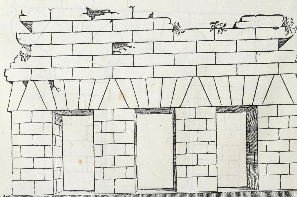 An illustration from Regole generali di architettura di Sabastiano Serlio Bolognese : sopra le cinque maniere de gliedifici, cioe, thoscano, dorico, ionico, corinthio, e composito ; con gli essempi de l'antiquita, che per la maggior parte concordano con la dottrina di Vitruuio, 1551, leaf 30