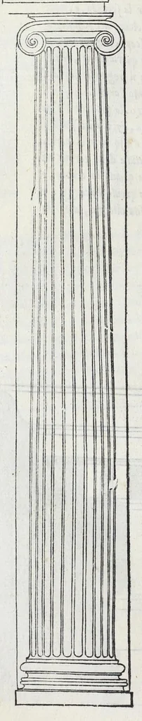 An illustration from Regole generali di architettura di Sabastiano Serlio Bolognese : sopra le cinque maniere de gliedifici, cioe, thoscano, dorico, ionico, corinthio, e composito ; con gli essempi de l'antiquita, che per la maggior parte concordano con la dottrina di Vitruuio, 1551, leaf 80