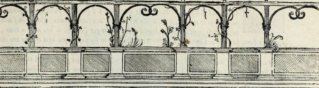 An illustration from Regole generali di architettura di Sabastiano Serlio Bolognese : sopra le cinque maniere de gliedifici, cioe, thoscano, dorico, ionico, corinthio, e composito ; con gli essempi de l'antiquita, che per la maggior parte concordano con la dottrina di Vitruuio, 1551, leaf 89