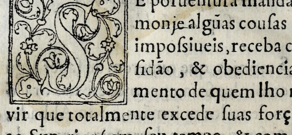 An illustration from Regra do glorioso patriarcha S. Bento : tirada de latim em lingoagem portuguesa, 1632, leaf 112