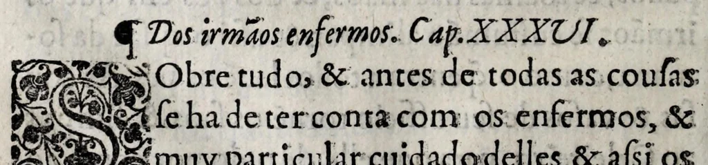 An illustration from Regra do glorioso patriarcha S. Bento : tirada de latim em lingoagem portuguesa, 1632, leaf 70