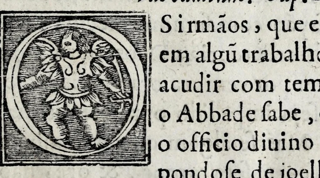 An illustration from Regra do glorioso patriarcha S. Bento : tirada de latim em lingoagem portuguesa, 1632, leaf 85