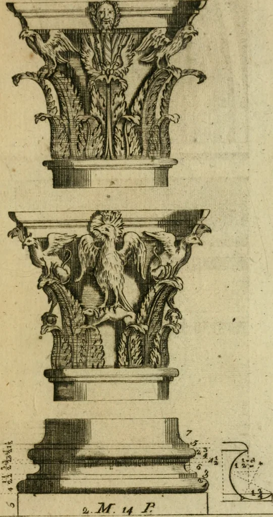 An illustration from Regras das sinco ordens de architectura segundo os principios de Vignhola : com hum ensaio sobre as mesmas ordens feito sobre o sentimento dos mais celebres architectos, 1787, leaf 274