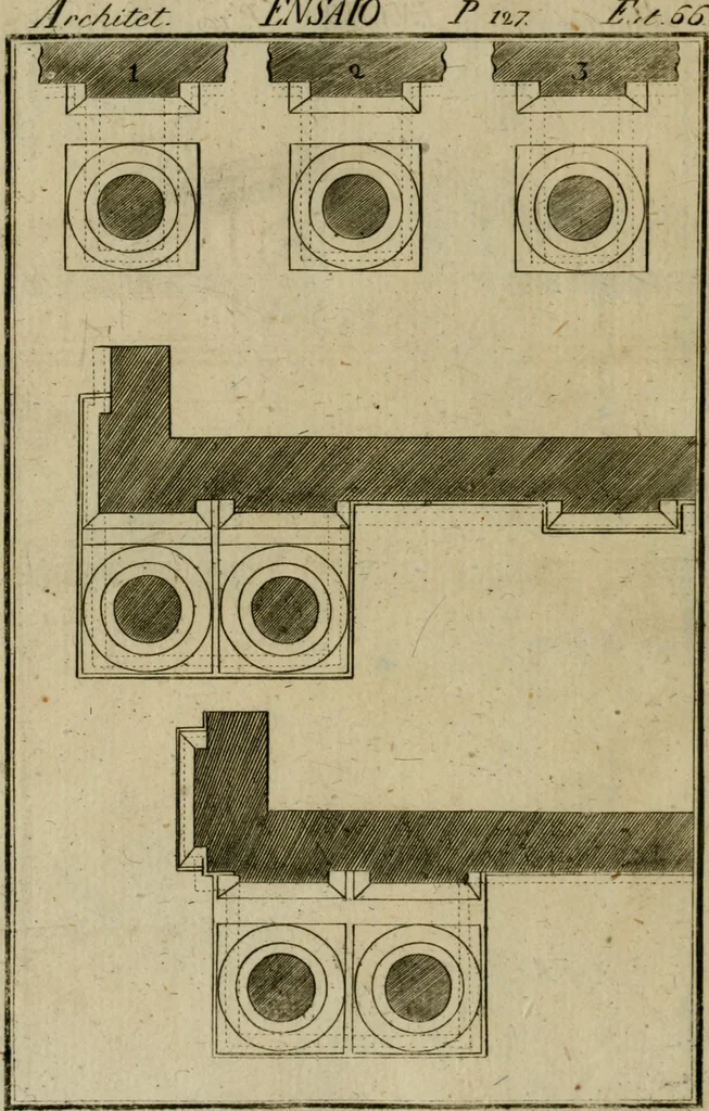 An illustration from Regras das sinco ordens de architectura segundo os principios de Vignhola : com hum ensaio sobre as mesmas ordens feito sobre o sentimento dos mais celebres architectos, 1787, leaf 323
