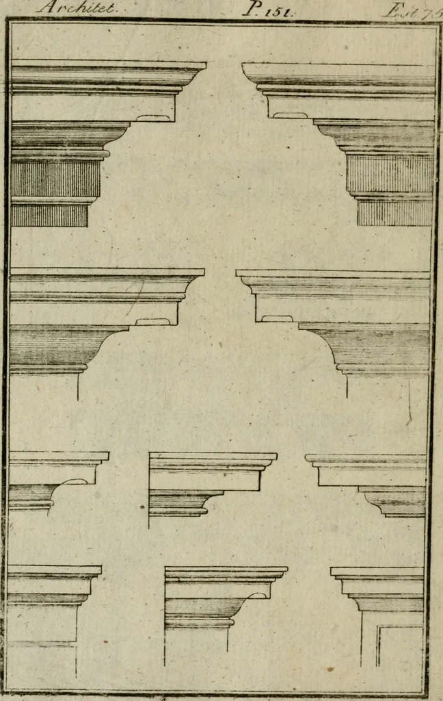 An illustration from Regras das sinco ordens de architectura segundo os principios de Vignhola : com hum ensaio sobre as mesmas ordens feito sobre o sentimento dos mais celebres architectos, 1787, leaf 341