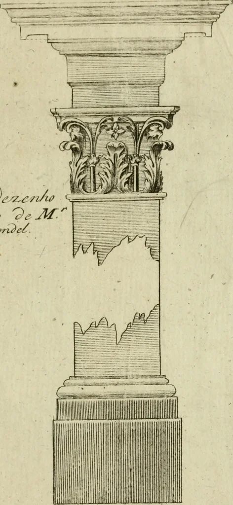 An illustration from Regras das sinco ordens de architectura segundo os principios de Vignhola : com hum ensaio sobre as mesmas ordens feito sobre o sentimento dos mais celebres architectos, 1787, leaf 342
