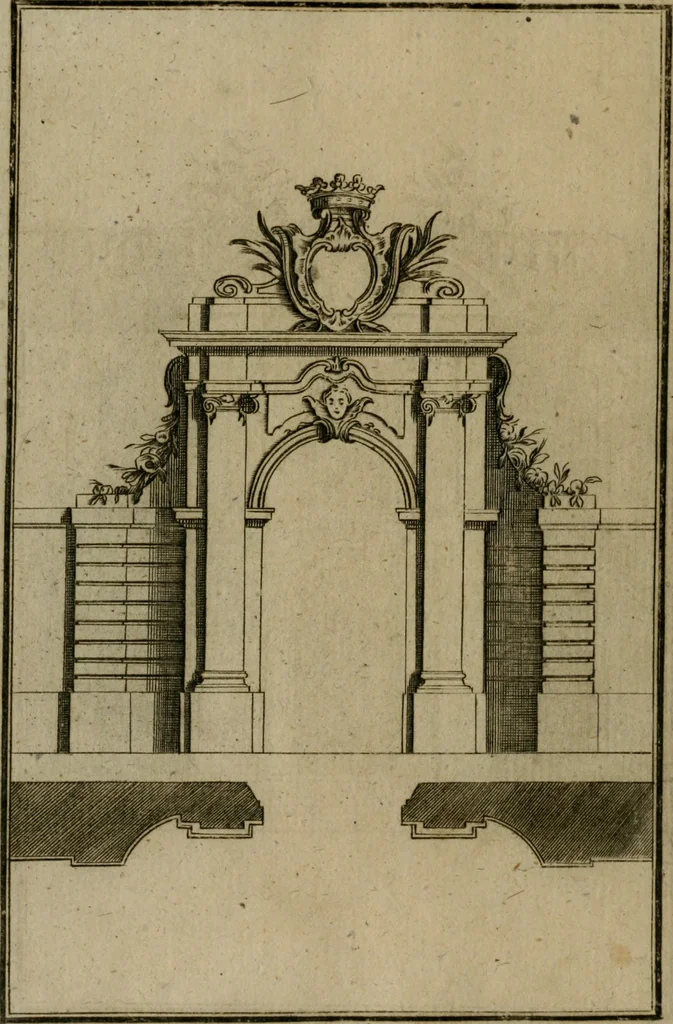An illustration from Regras das sinco ordens de architectura segundo os principios de Vignhola : com hum ensaio sobre as mesmas ordens feito sobre o sentimento dos mais celebres architectos, 1787, leaf 353