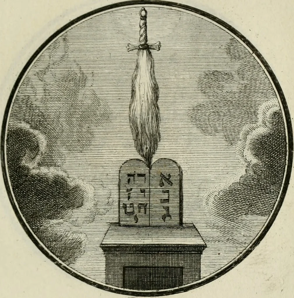 An illustration from Regula emblematica Sancti Benedicti, 1783, leaf 104