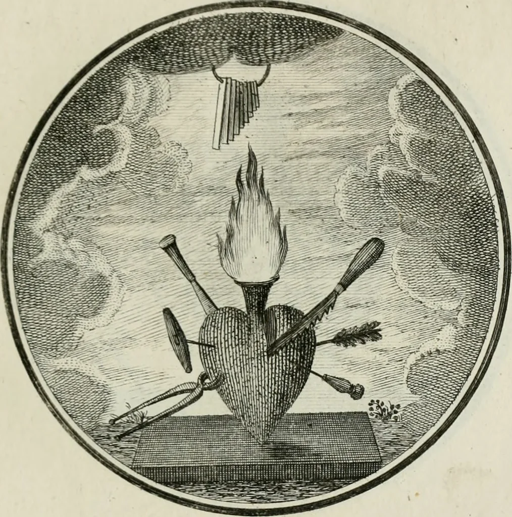 An illustration from Regula emblematica Sancti Benedicti, 1783, leaf 118
