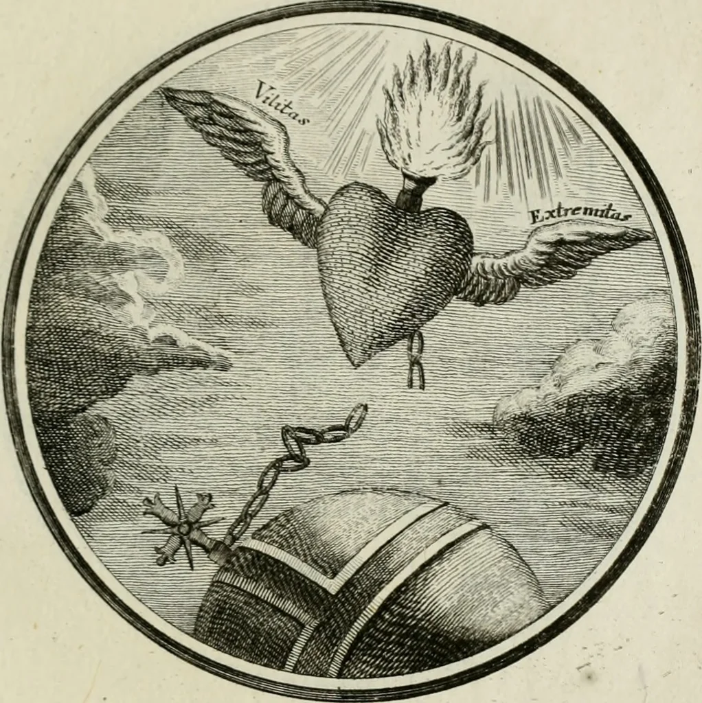 An illustration from Regula emblematica Sancti Benedicti, 1783, leaf 122