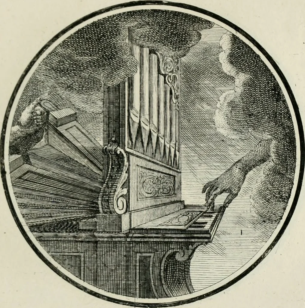An illustration from Regula emblematica Sancti Benedicti, 1783, leaf 134