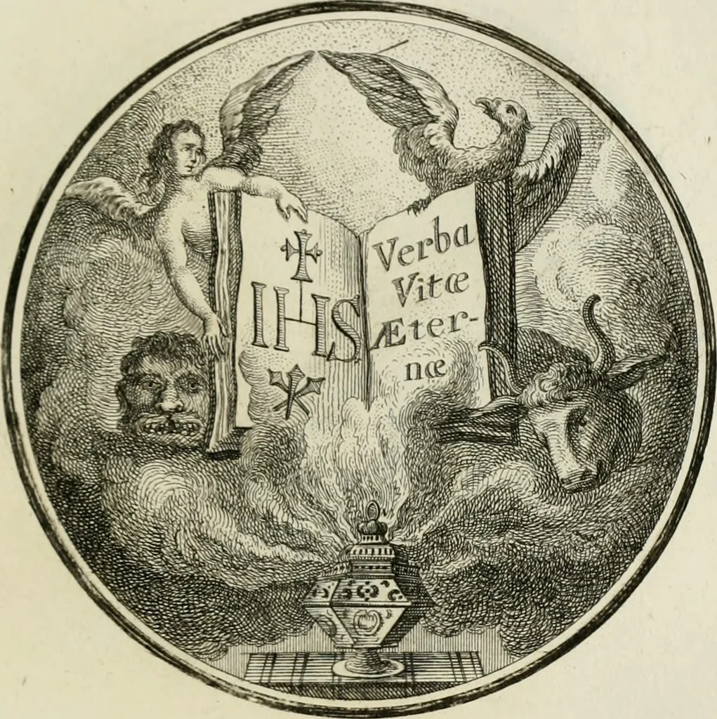 An illustration from Regula emblematica Sancti Benedicti, 1783, leaf 146