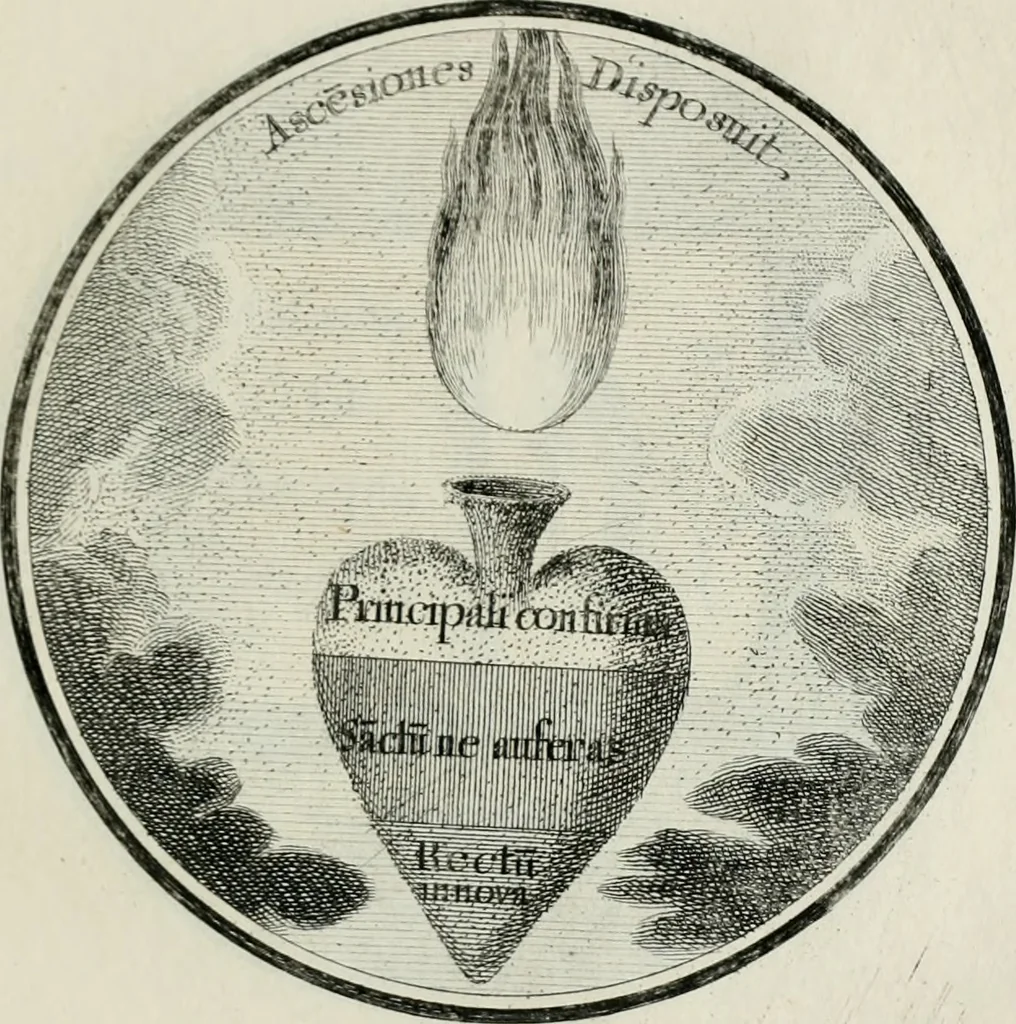 An illustration from Regula emblematica Sancti Benedicti, 1783, leaf 150