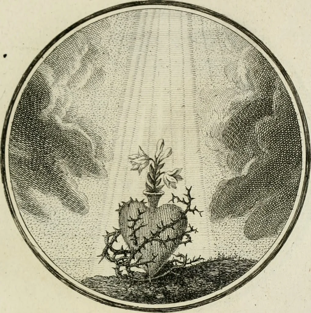 An illustration from Regula emblematica Sancti Benedicti, 1783, leaf 180