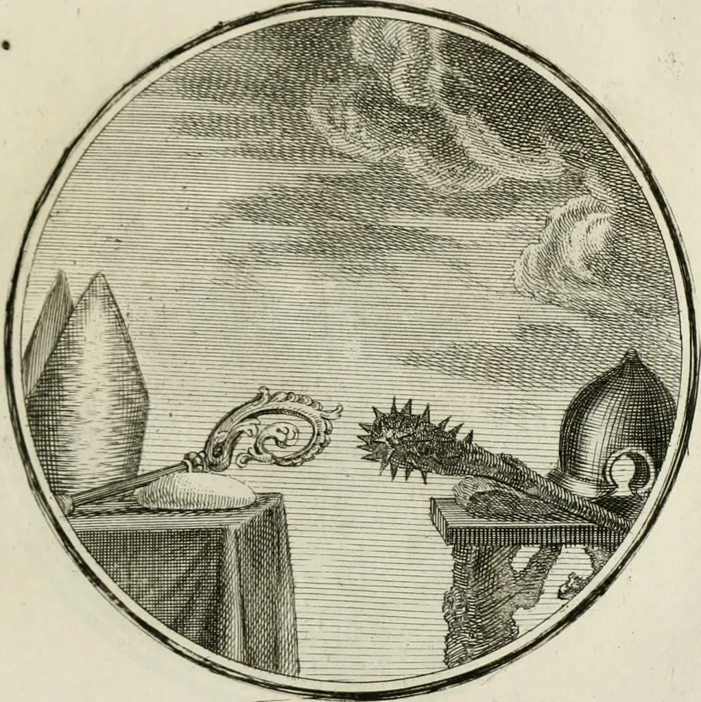 An illustration from Regula emblematica Sancti Benedicti, 1783, leaf 198