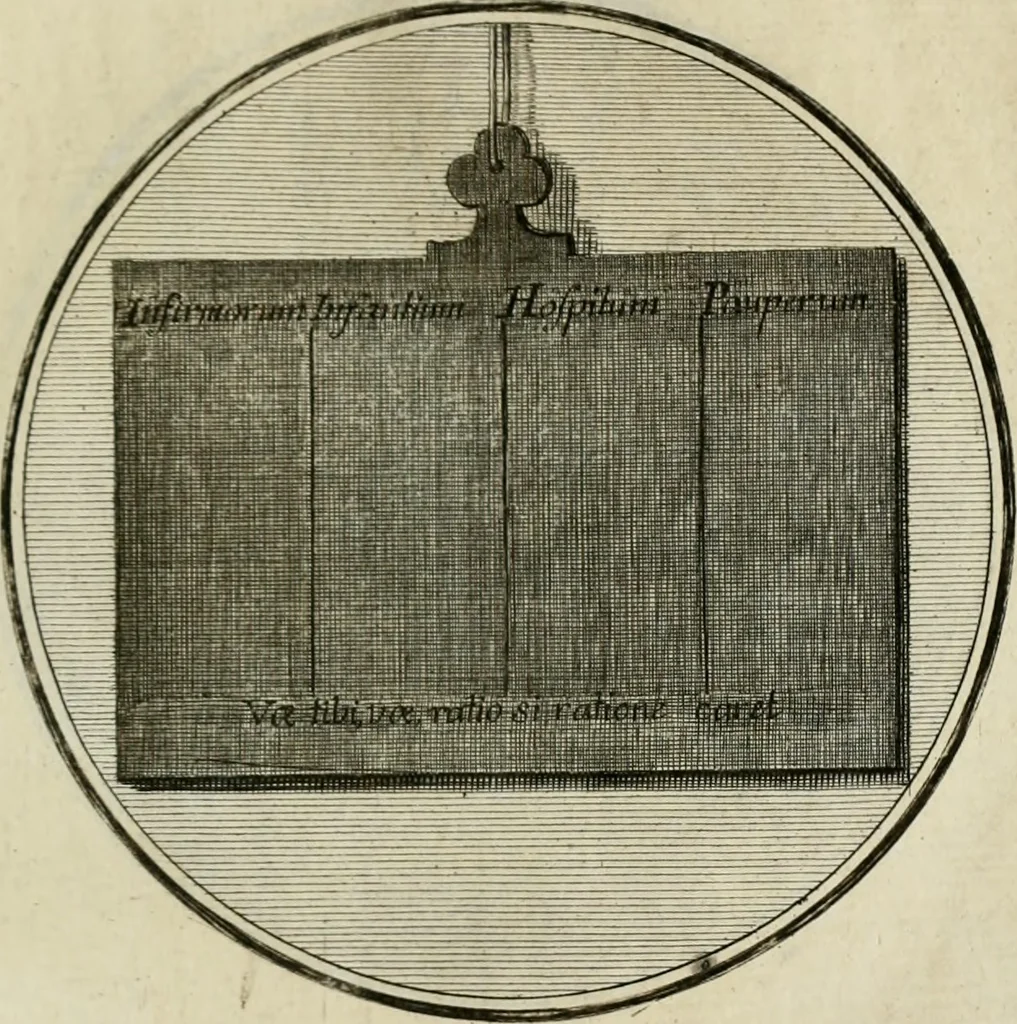 An illustration from Regula emblematica Sancti Benedicti, 1783, leaf 210