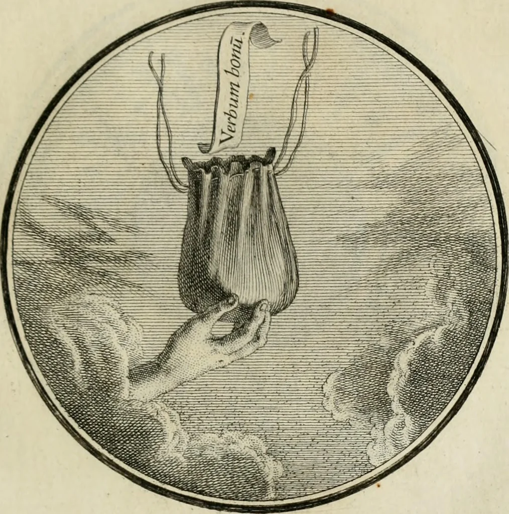 An illustration from Regula emblematica Sancti Benedicti, 1783, leaf 212