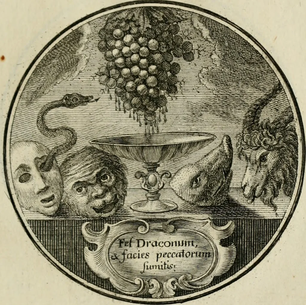 An illustration from Regula emblematica Sancti Benedicti, 1783, leaf 246