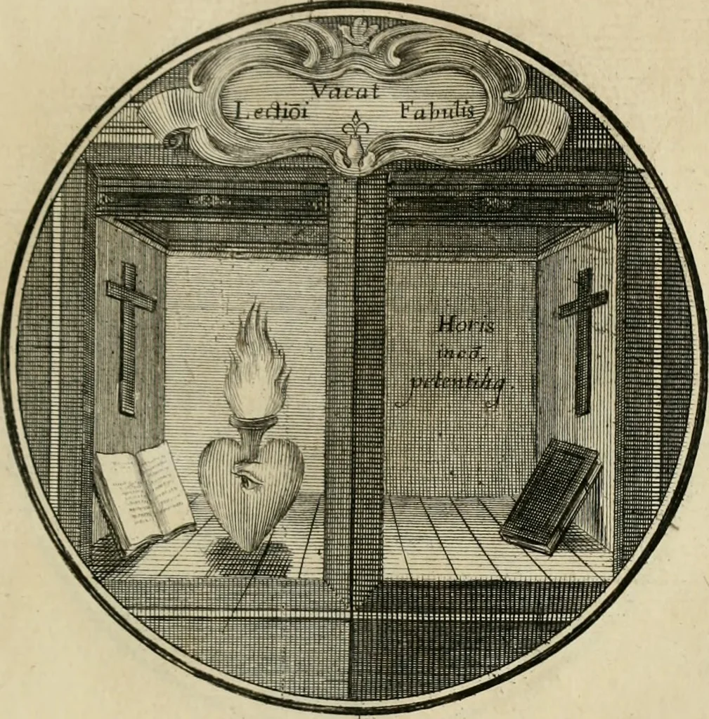 An illustration from Regula emblematica Sancti Benedicti, 1783, leaf 280