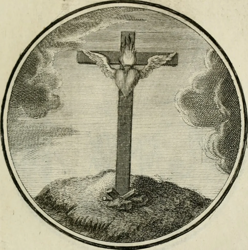 An illustration from Regula emblematica Sancti Benedicti, 1783, leaf 282