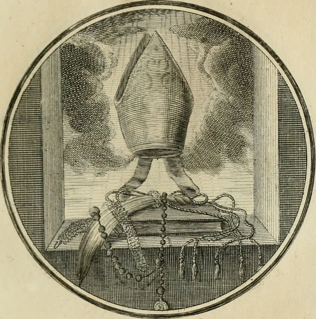 An illustration from Regula emblematica Sancti Benedicti, 1783, leaf 286