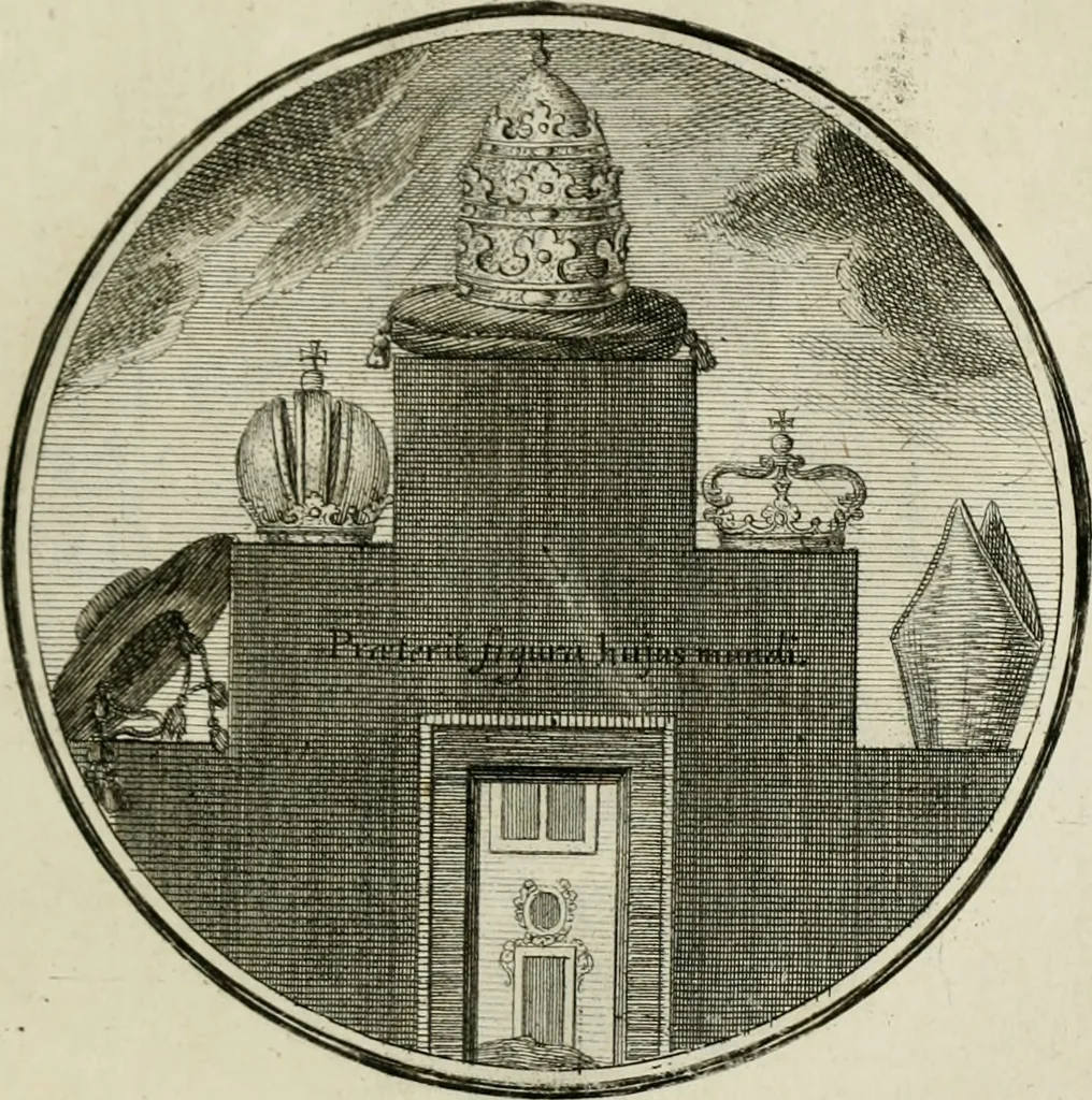 An illustration from Regula emblematica Sancti Benedicti, 1783, leaf 300