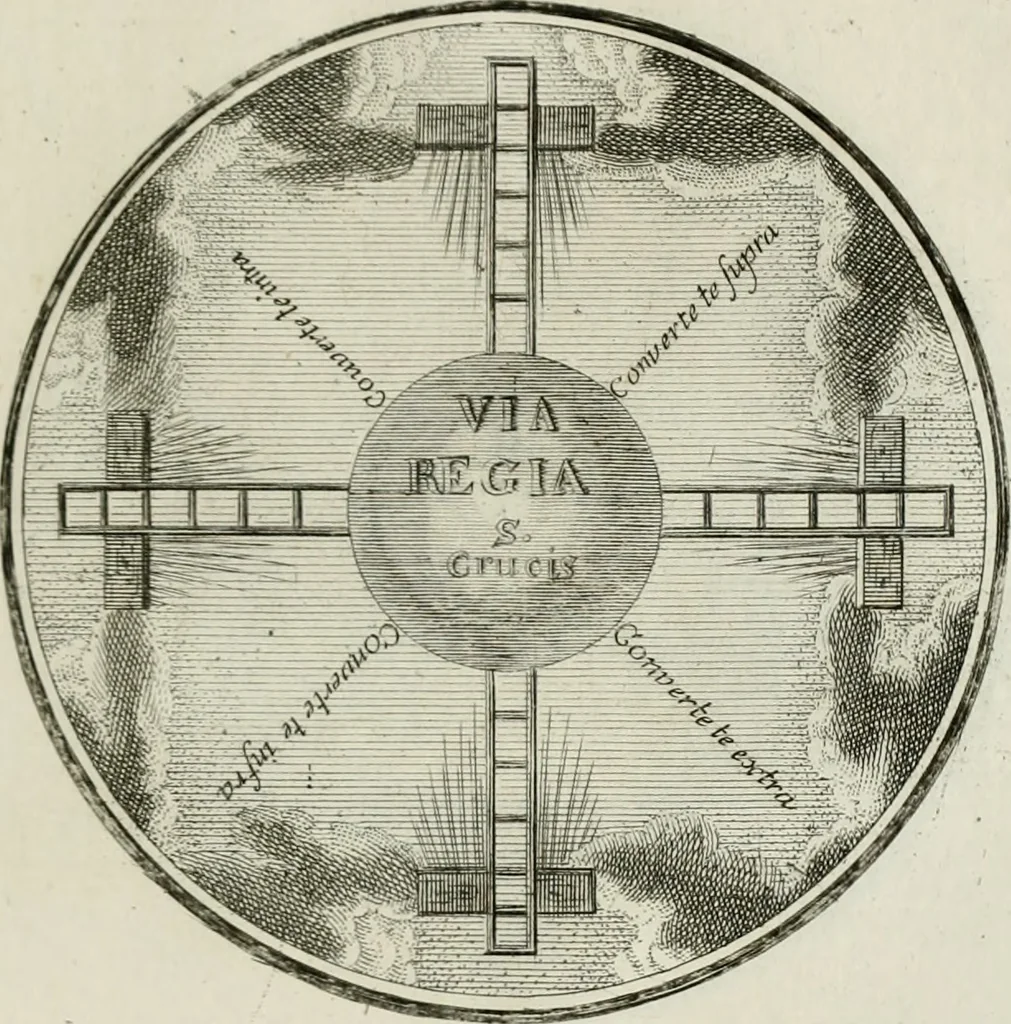 An illustration from Regula emblematica Sancti Benedicti, 1783, leaf 318