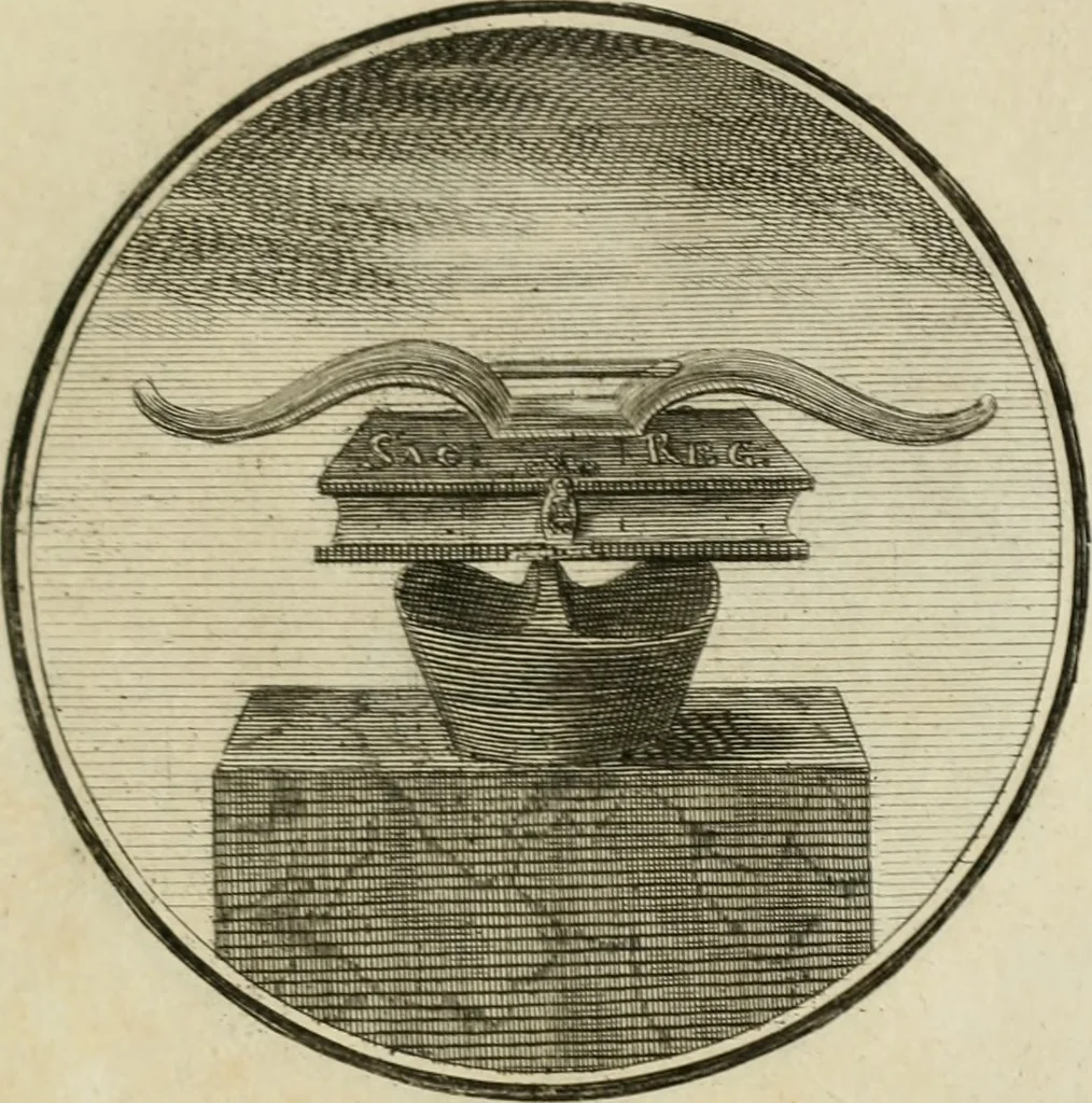 An illustration from Regula emblematica Sancti Benedicti, 1783, leaf 334