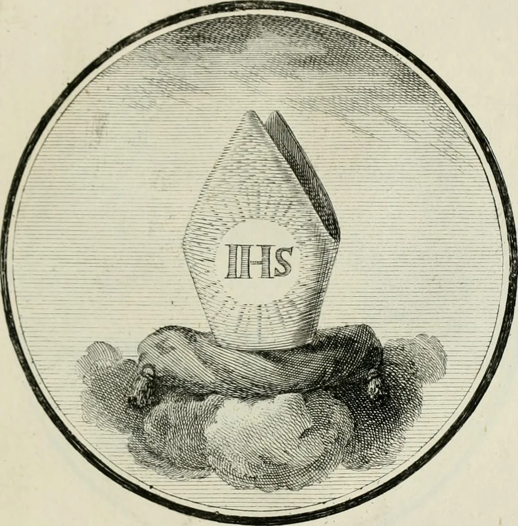 An illustration from Regula emblematica Sancti Benedicti, 1783, leaf 350