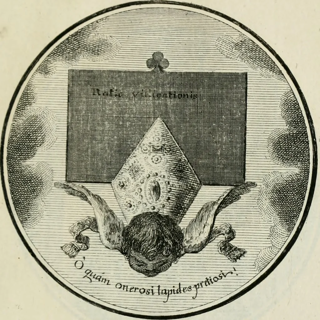 An illustration from Regula emblematica Sancti Benedicti, 1783, leaf 356