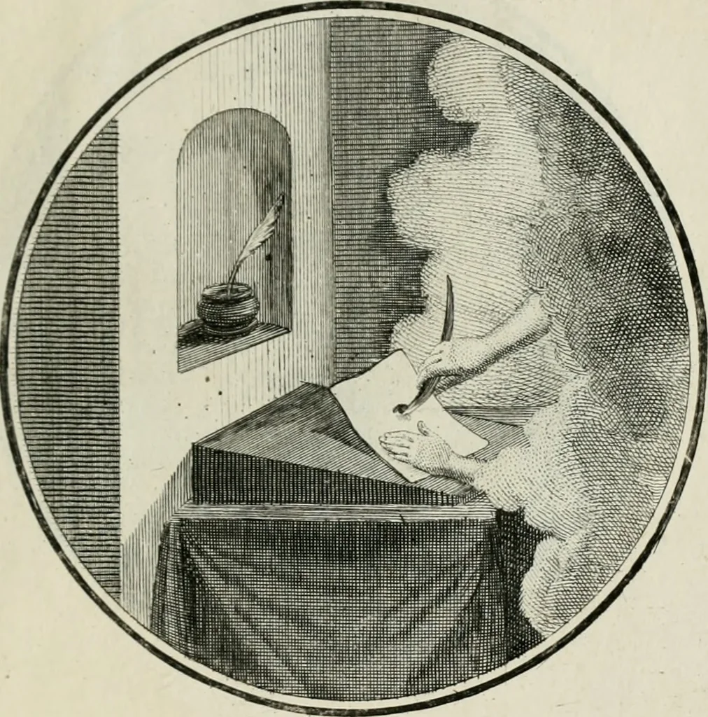 An illustration from Regula emblematica Sancti Benedicti, 1783, leaf 358